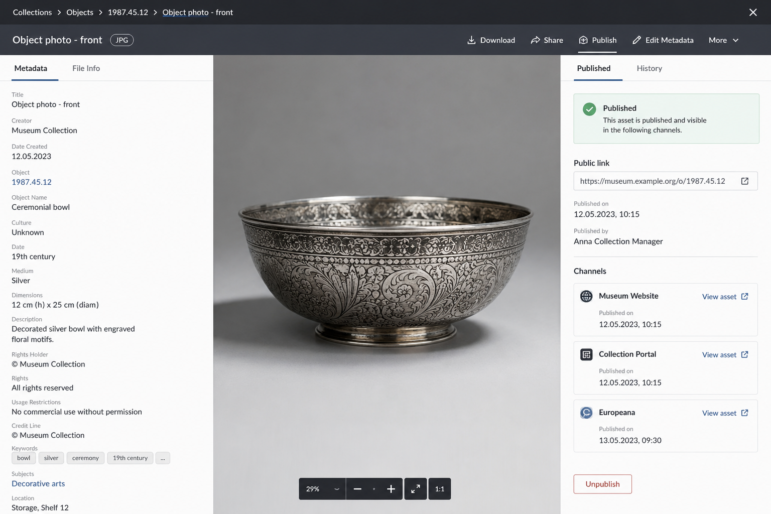Image of Metadata Usage